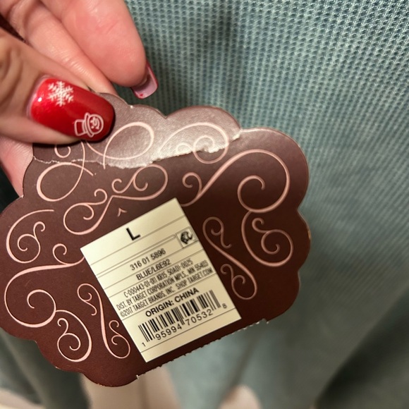 Knox Rose Women's Teal Lace Blouse - Picture 3 of 7